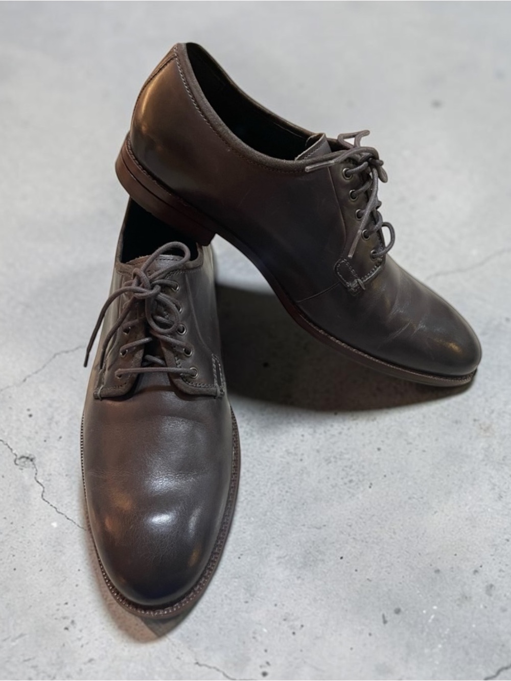 COLE HAAN GRAND 360 BROWN LEATHER OXFORDS SIZE 9.5 M